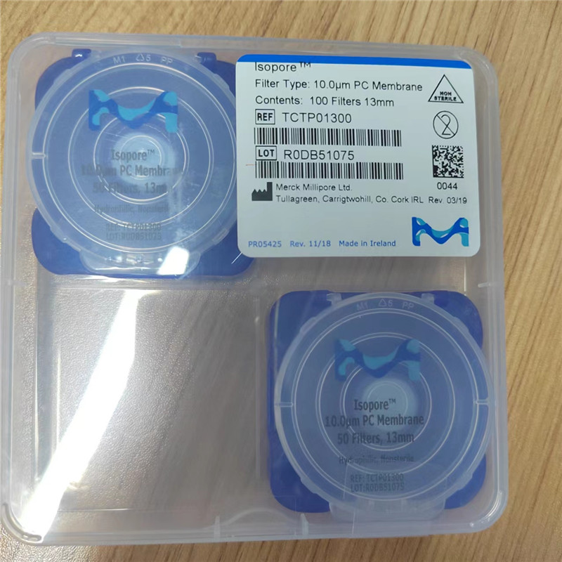 TCTP01300密理博10um聚碳酸酯13mm親水光面空氣監(jiān)測(cè)微孔濾膜